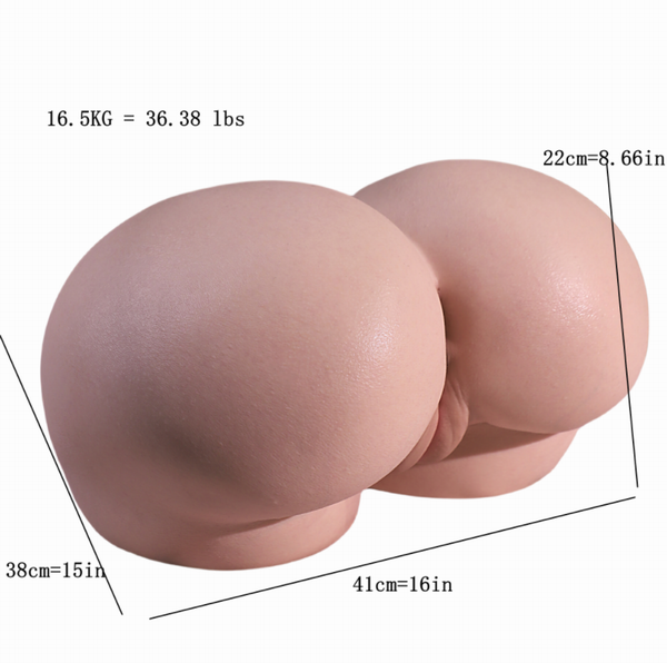Anna (JIGGLY JOY Full Silicone Ultra Realistic Torso-Size Booty 22CM)