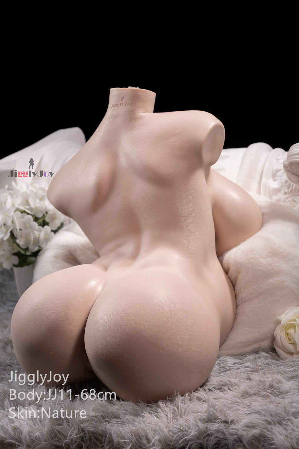 Angela (JIGGLY JOY D cup Full Silicone Ultra Realistic Torso-Size Pregnant 68CM)