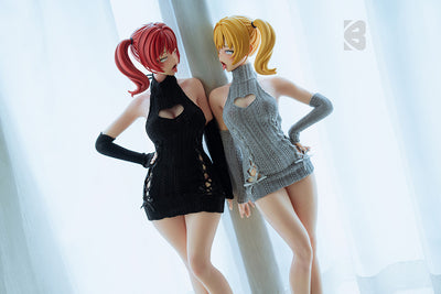 Lulu & Nana (BC DOLLS Full Silicone PU Material Head Baby Dolls 76CM