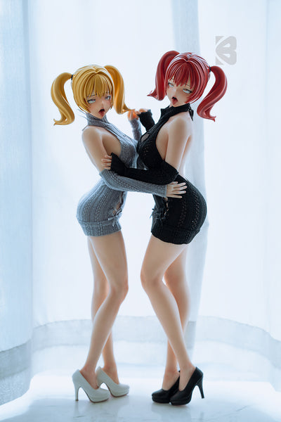 Lulu & Nana (BC DOLLS Full Silicone PU Material Head Baby Dolls 76CM