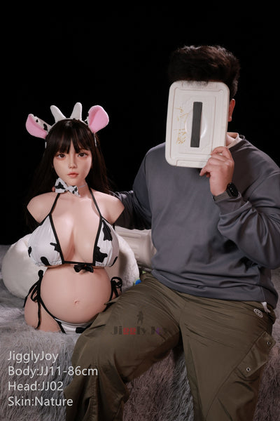 Bobo (JIGGLY JOY D cup Full Silicone Ultra Realistic Torso-Size Pregnant 86CM)